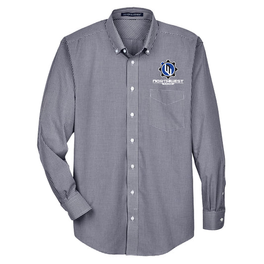 Men's Crown Collection® Gingham Check Woven Dress Shirt