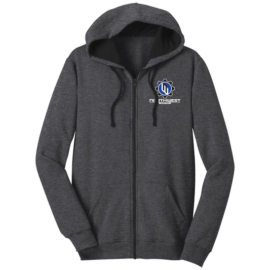 District Unisex Concert Fleece Full-Zip Hoodie