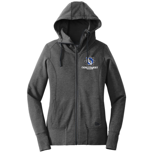 New Era® Women's Tri-Blend Fleece Full-Zip Hoodie