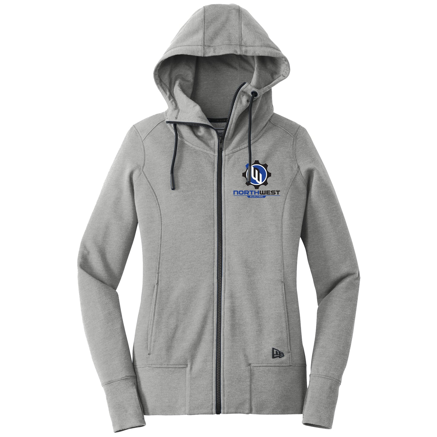 New Era® Women's Tri-Blend Fleece Full-Zip Hoodie