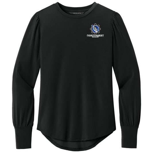 Mercer+Mettle® Women’s Stretch Jersey Long Sleeve Blouson Top