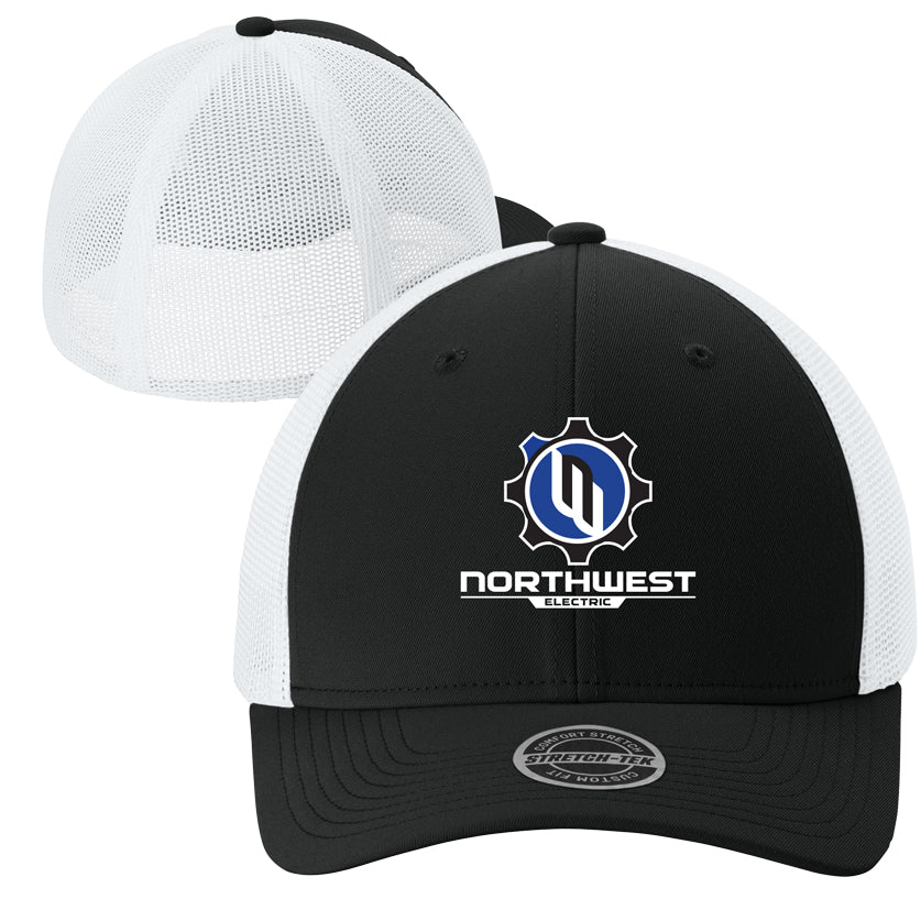 Sport-Tek® Stretch-Tek Mesh Back Cap