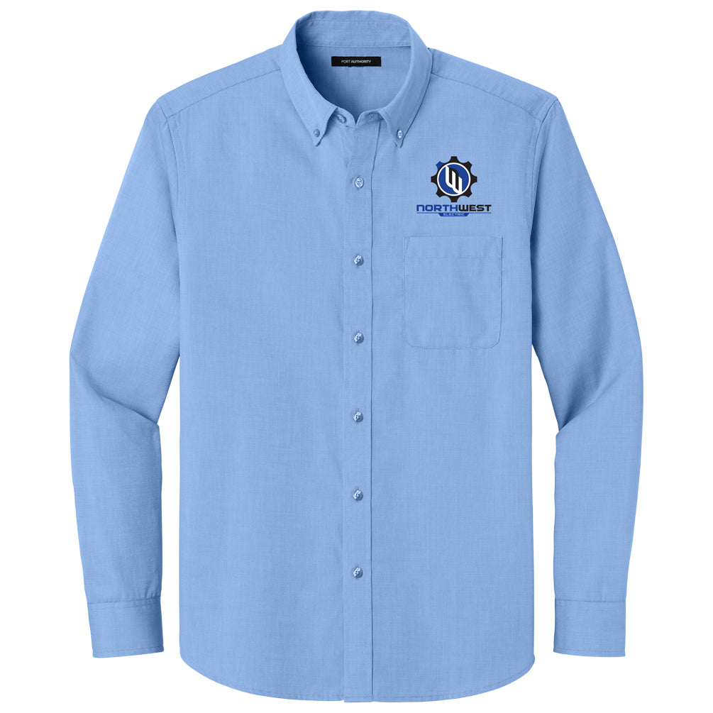 Port Authority® Long Sleeve Nailhead Easy Care Shirt
