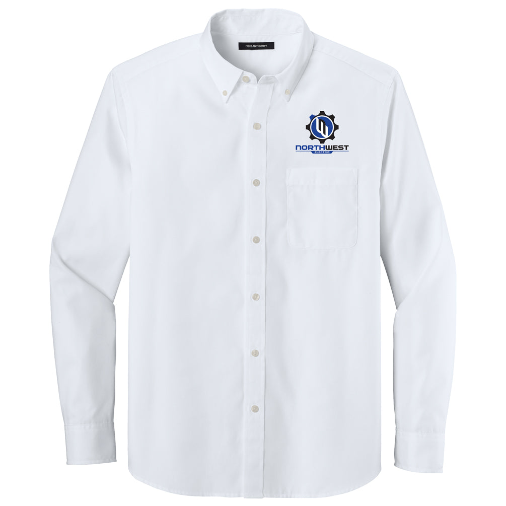 Port Authority® Long Sleeve Nailhead Easy Care Shirt